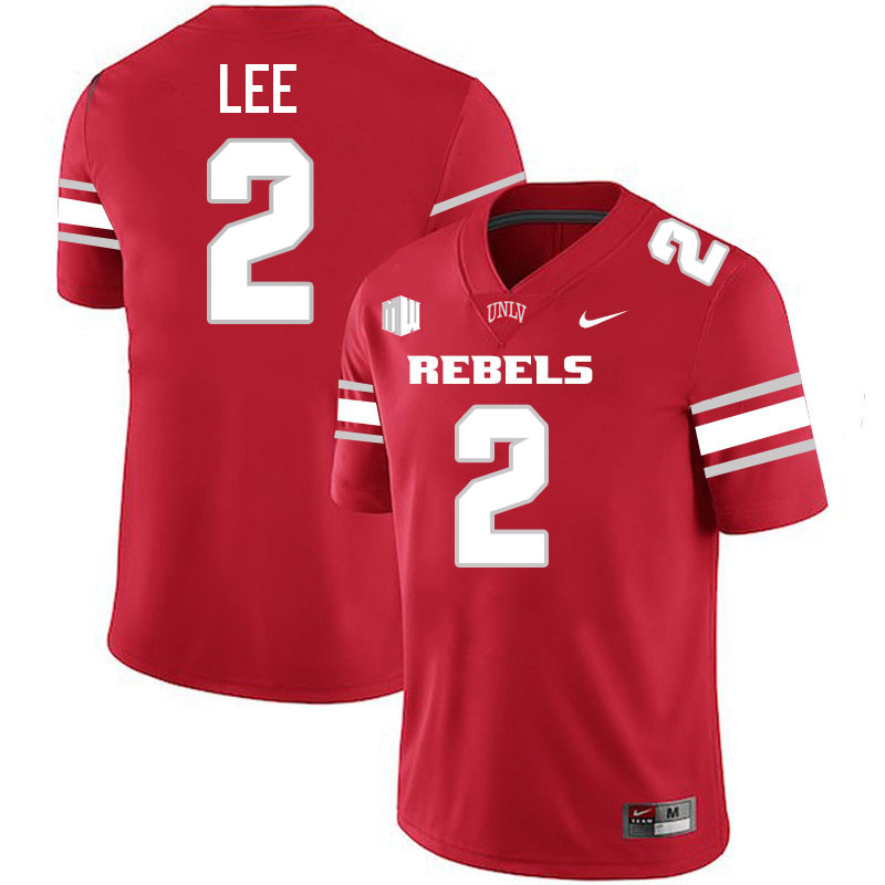 UNLV Rebels #2 Keyvone Lee College Football Jerseys,Uniforms-Scarlet